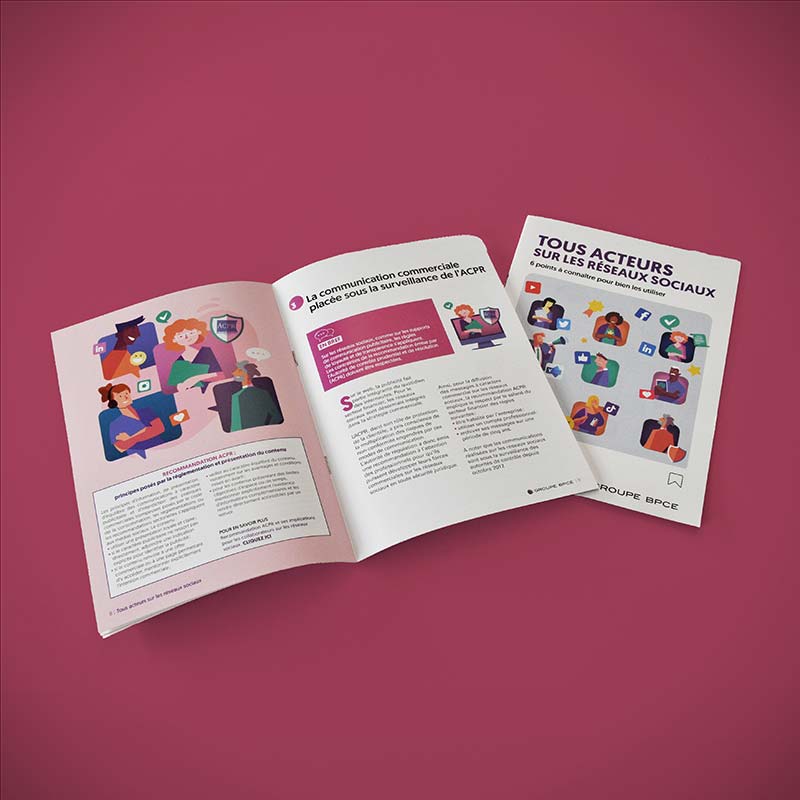 Impression d'une brochure pour le groupe BPCE (CAISSE D'ÉPARGNE)